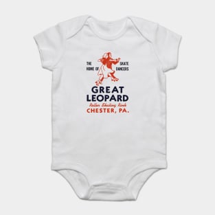 Vintage Roller Skating Chester Pennsylvania Baby Bodysuit